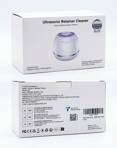 Ultrasonic retainer cleaner - retainer,